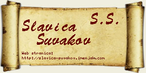 Slavica Šuvakov vizit kartica